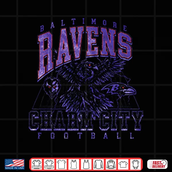 Design Baltimore Ravens Charm City Football Shirt 2