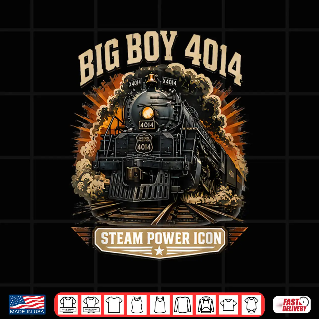 Big Boy 4014 Steam Engine Locomotive Train Vintage Railroad Shirt Big Boy 4014 Steam Engine Locomotive Train Vintage Railroad Shirt