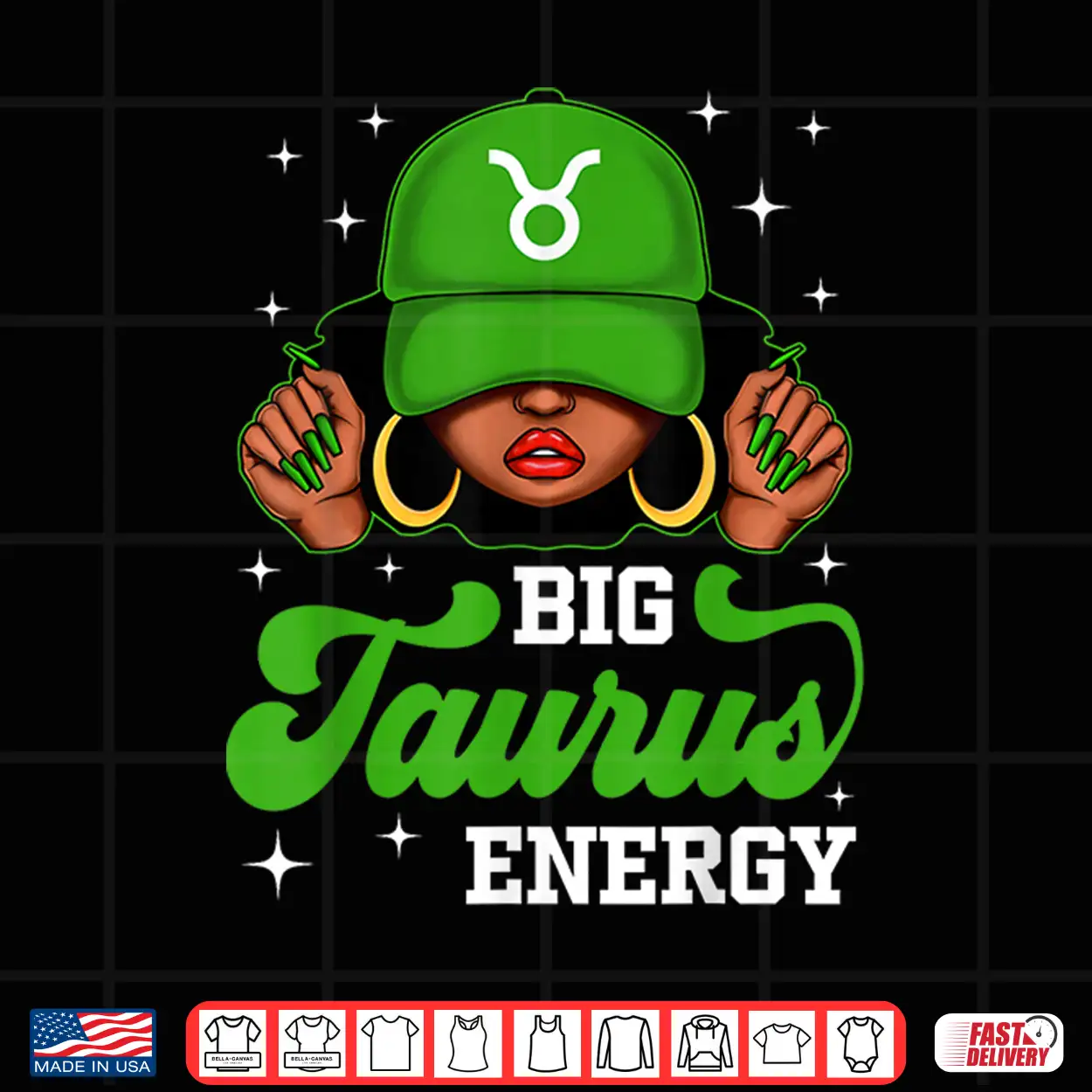 Big Taurus Energy Black Woman Cap Hat Zodiac Birthday Shirt Big Taurus Energy Black Woman Cap Hat Zodiac Birthday Shirt