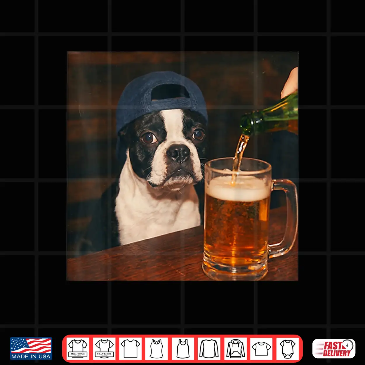 Boston Terrier Drinking Beer Shirt Funny Fathers Day Dog Mem Shirt Boston Terrier Drinking Beer Shirt Funny Fathers Day Dog Mem Shirt