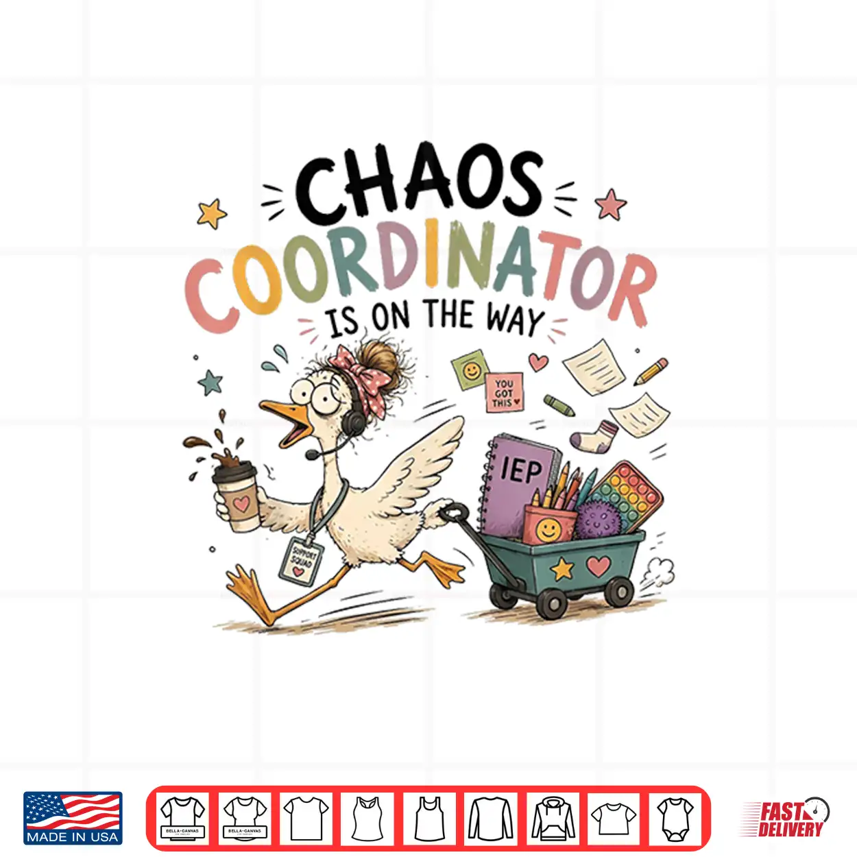 Chaos Coordinator Is On The Way Sped Teacher Goose Shirt Chaos Coordinator Is On The Way Sped Teacher Goose Shirt