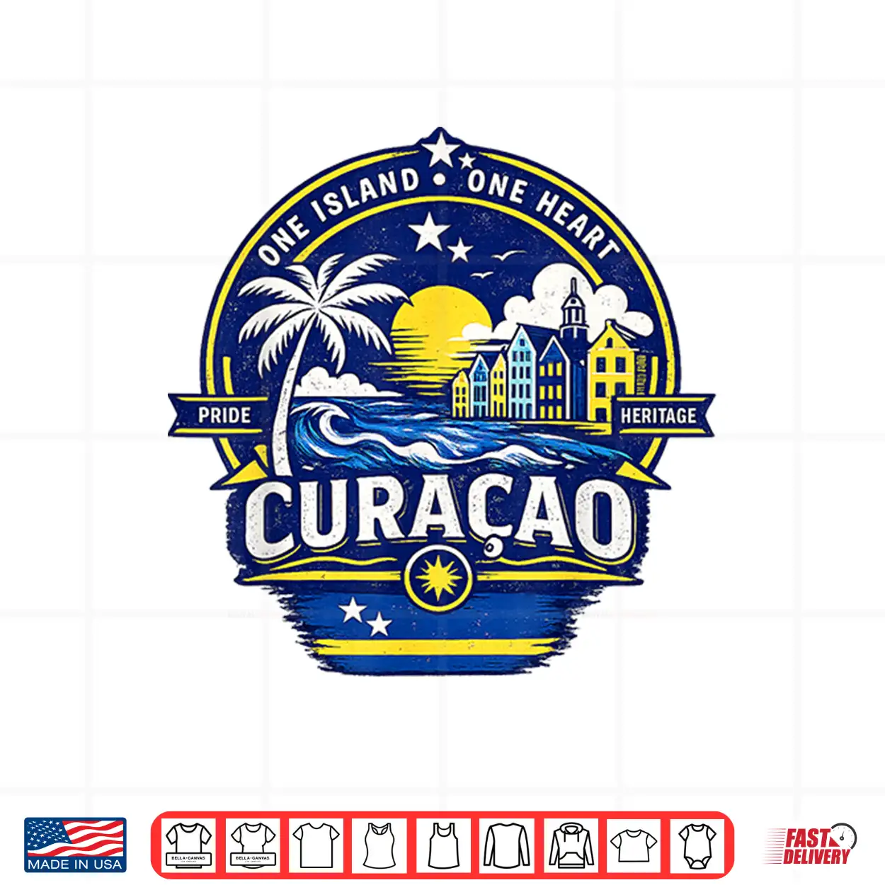 Curacao Island Pride Heritage Souvenir Caribbean Flag Shirt Curacao Island Pride Heritage Souvenir Caribbean Flag Shirt