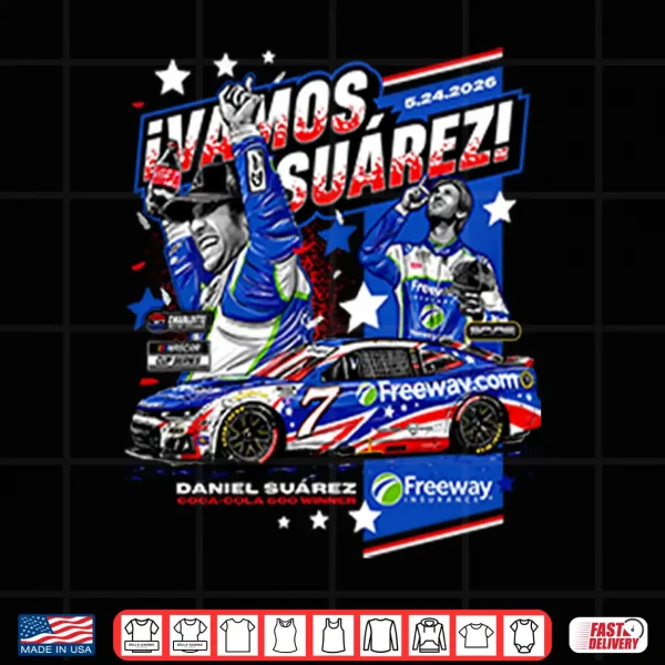 Design Daniel Suarez Freeway Insurance Coca Cola 600 Winner Shirt 2
