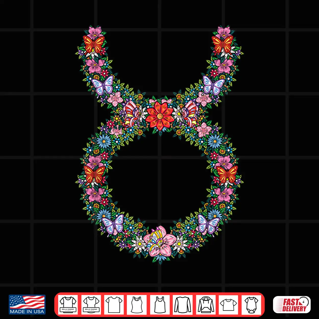 Floral Taurus Zodiac Sign Symbol April May Birthday Shirt Floral Taurus Zodiac Sign Symbol April May Birthday Shirt