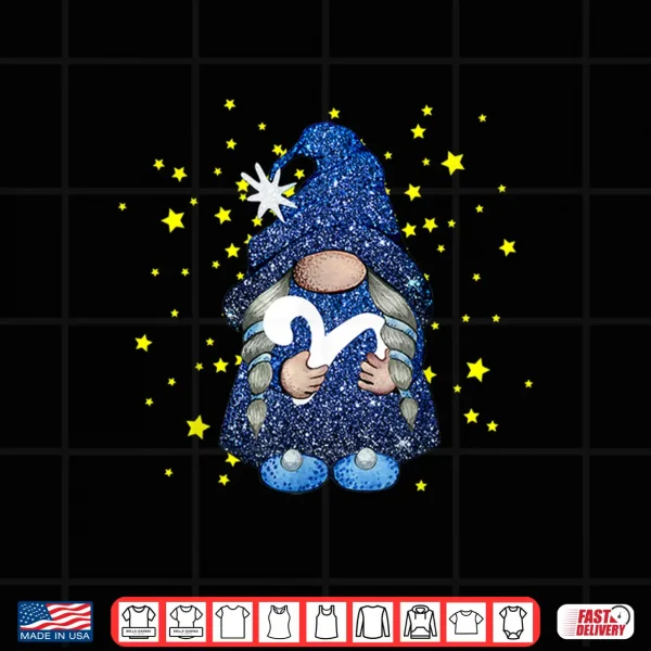 Design Gnome Zodiac Aries Astrology Constellation Shirt