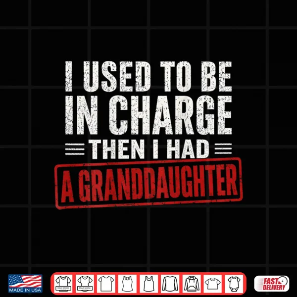 Design I Used To Be In Charge Then I Had A Granddaughter Shirt