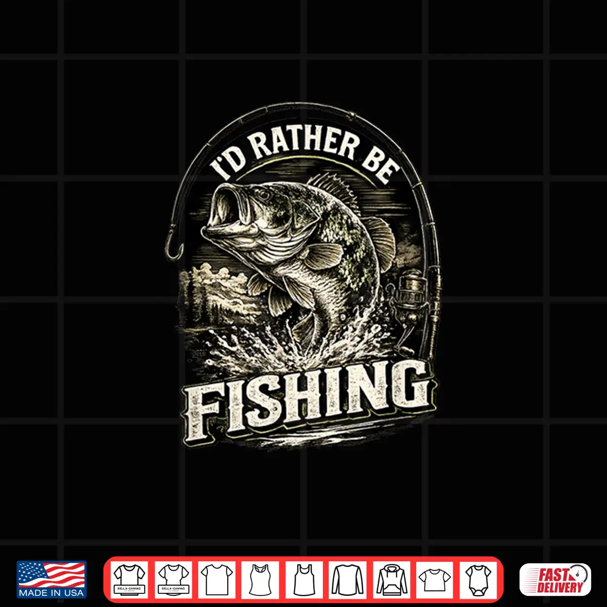 I’D Rather Be Fishing Fisherman Dad Father’S Day Shirt I’D Rather Be Fishing Fisherman Dad Father’S Day Shirt