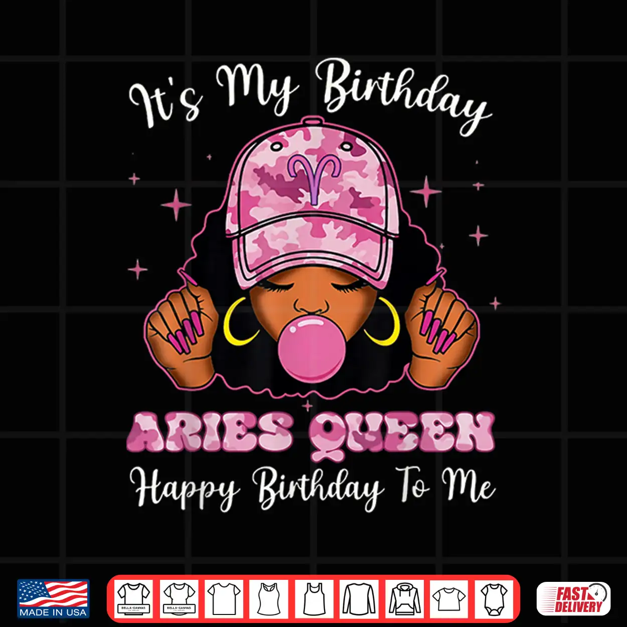It’S My Birthday Aries Queen Black Woman Zodiac Birthday Shirt It’S My Birthday Aries Queen Black Woman Zodiac Birthday Shirt