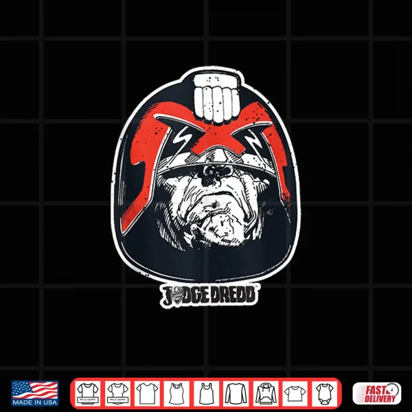 Judge Dredd Classic Helmet 2000 Ad Retro Comic Shirt 4 Design Judge Dredd Classic Helmet 2000 AD Retro Comic Shirt