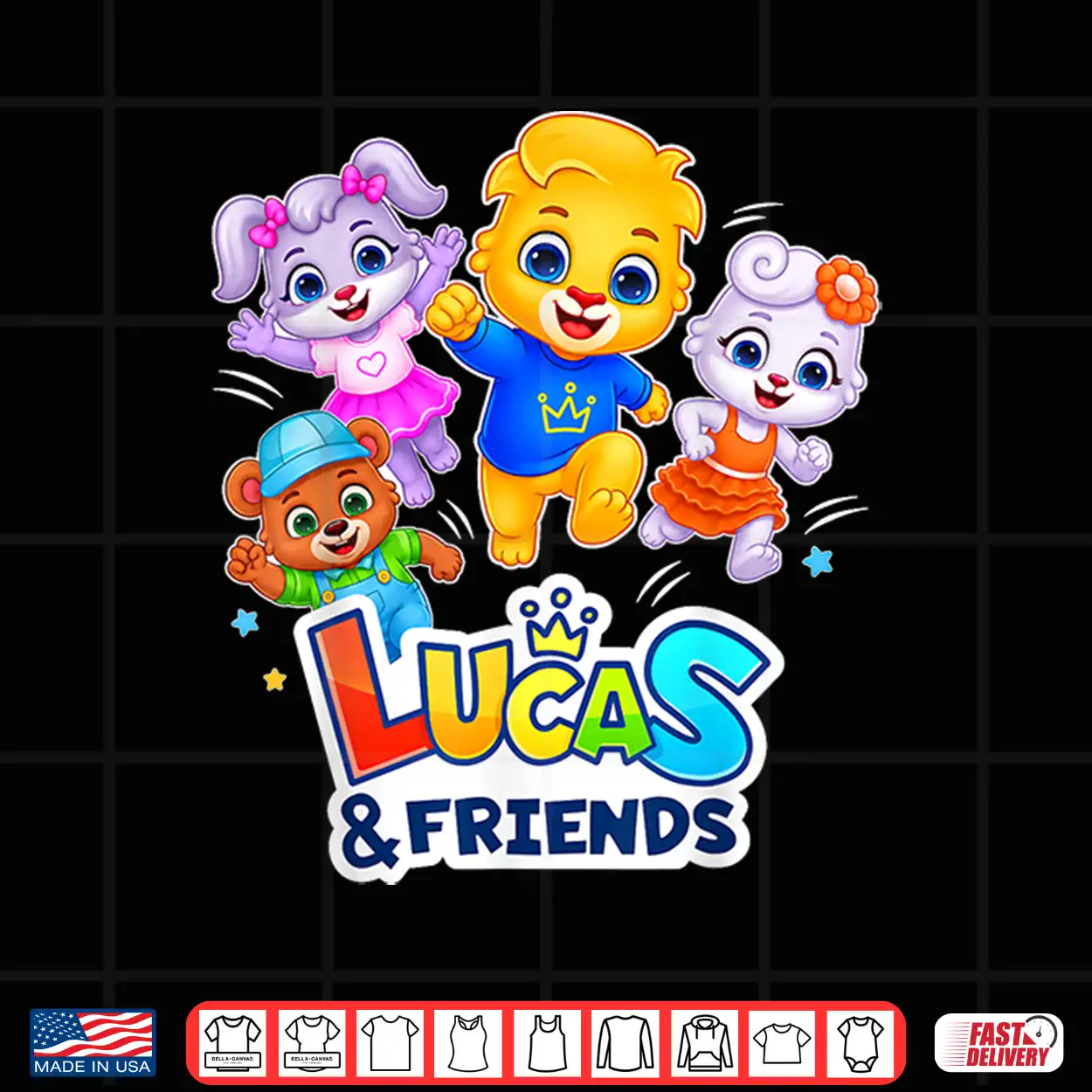 Kids Favorite Cartoon Characters Lucas & Friends Official Shirt Kids Favorite Cartoon Characters Lucas & Friends Official Shirt