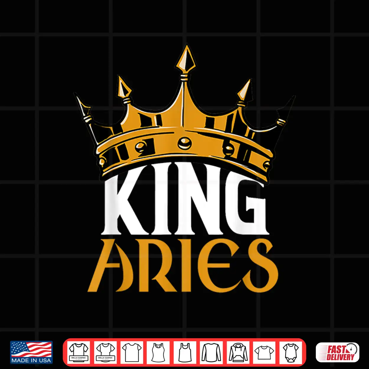 King Aries Crown Zodiac Sign Birthday Astrological Symbol Shirt King Aries Crown Zodiac Sign Birthday Astrological Symbol Shirt