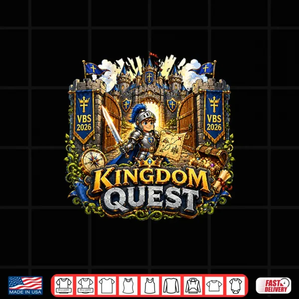 Kingdom Quest Vbs 2026 The Kingdom Of God Christian Shirt 4 Design Kingdom Quest VBS 2026 The Kingdom of God Christian Shirt