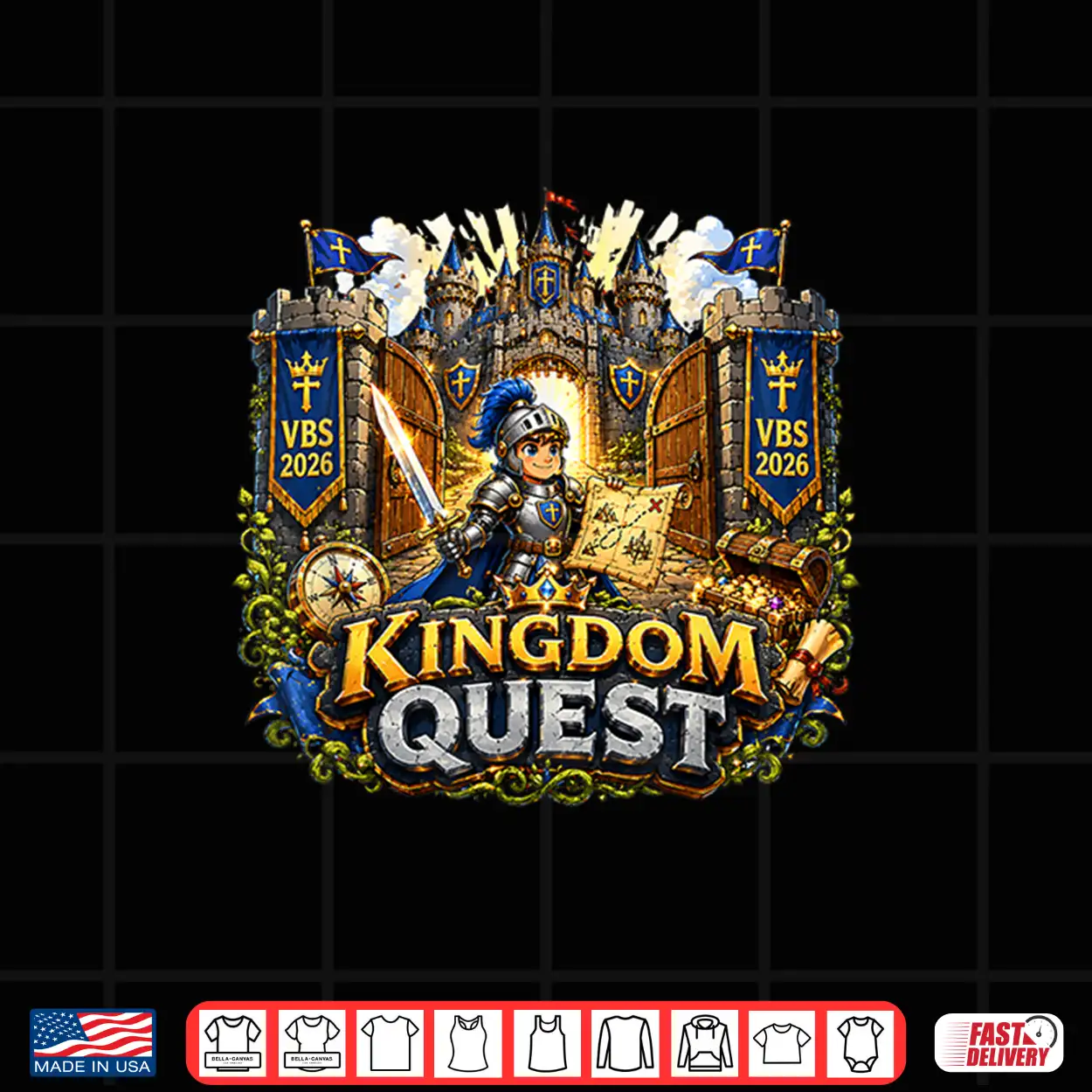 Kingdom Quest Vbs 2026 The Kingdom Of God Christian Shirt Kingdom Quest Vbs 2026 The Kingdom Of God Christian Shirt