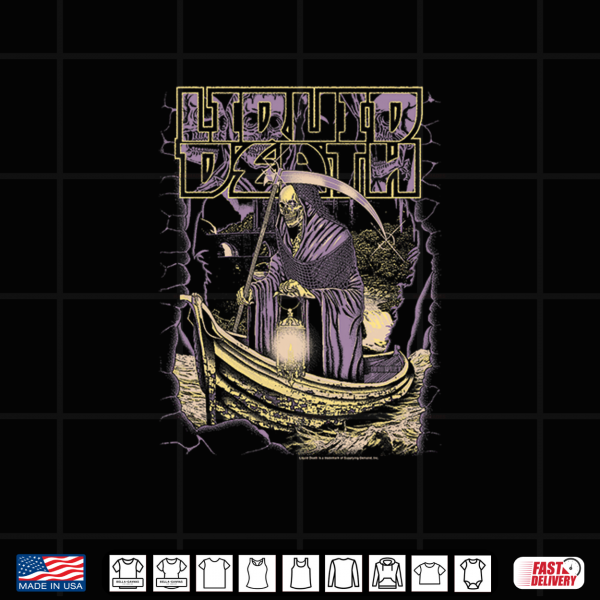 Design Liquid Death River Styx Reaper Scene Heavy Metal Water Premium Tri Blend Shirt