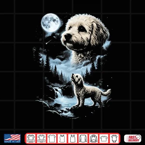 Design Maltipoo Howling to the Moon Shirt