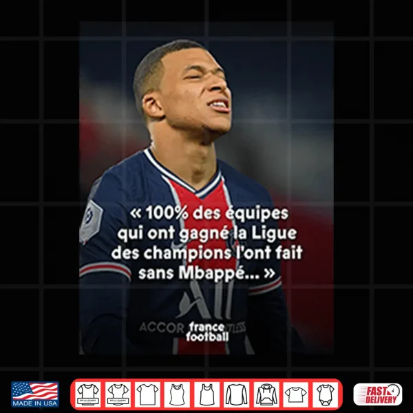 Mbappé Meme Psg Champions League Joke Shirt 4 Design Mbappe Meme PSG Champions League Joke Shirt