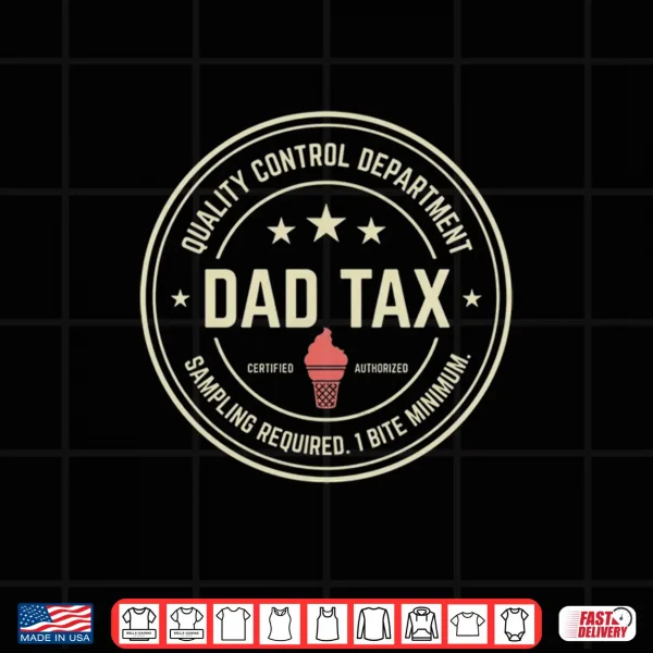 Design Mens Dad Tax Dad Funny Ice Cream Dad for Dad Performance Shirt