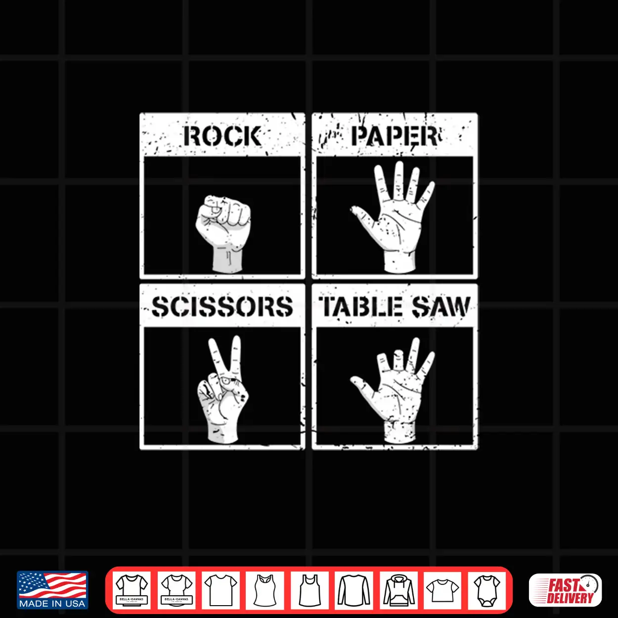 Mens Rock Paper Scissors Table Saw Funny Missing Fingers Injury Performance Shirt Mens Rock Paper Scissors Table Saw Funny Missing Fingers Injury Performance Shirt