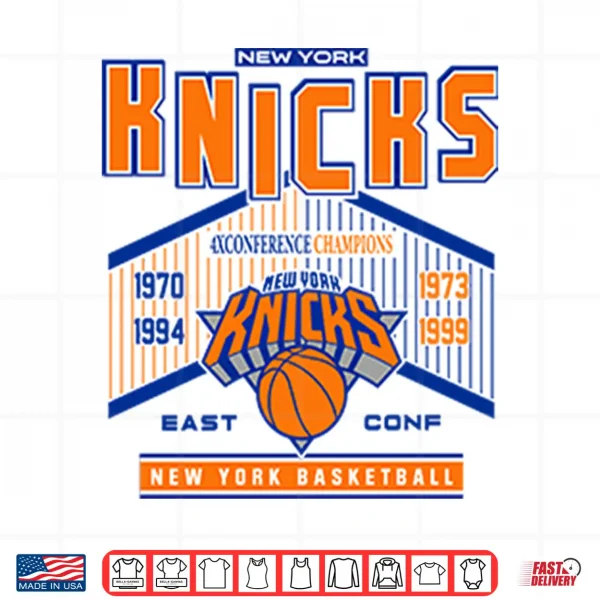 Design New York Knicks 4X Conference Champions Shirt 2