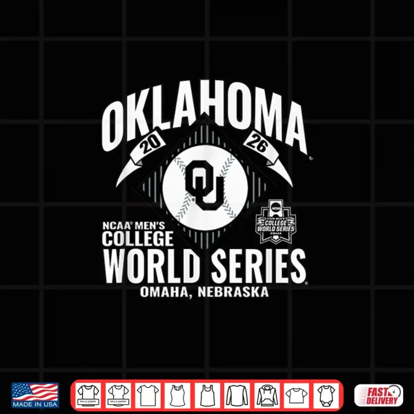 Oklahoma Sooners College World Series 2026 Cws Baseball Shirt 4 Design Oklahoma Sooners College World Series 2026 CWS Baseball Shirt