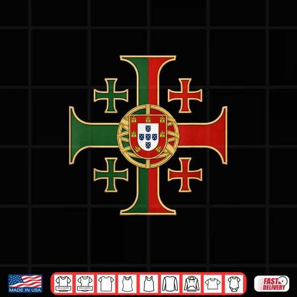 Portuguese Jerusalem Cross Catholic Portugal Shirt 4 Design Portuguese Jerusalem Cross Catholic Portugal Shirt