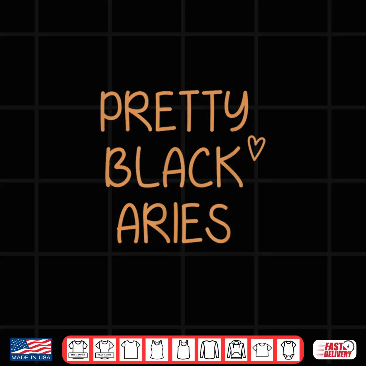 Pretty Black Aries Birthday African American Gift Shirt Pretty Black Aries Birthday African American Gift Shirt
