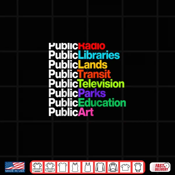Design Public Radio Libraries Lands Transit Television Parks Shirt