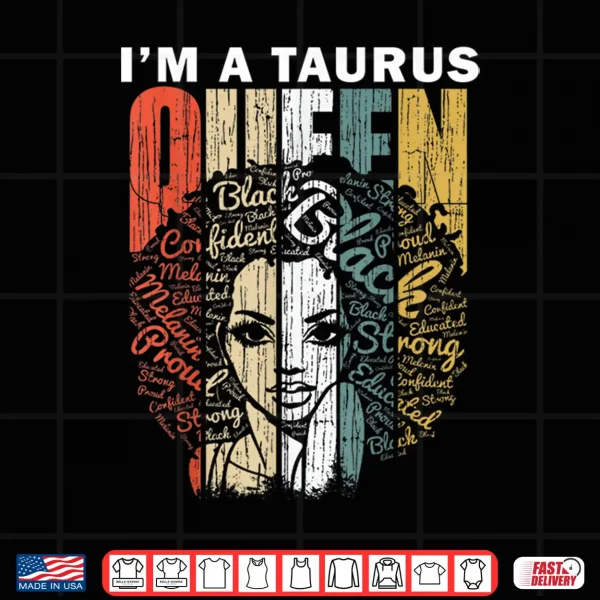 Design Queen Taurus Gifts Birthday Shirt