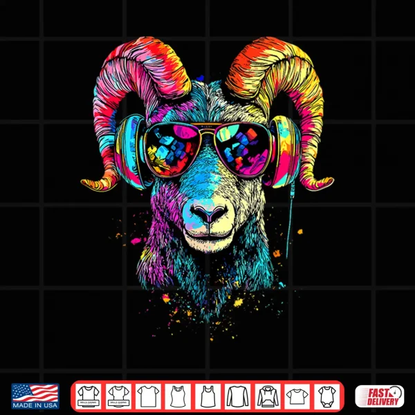 Design Ram Mouflon Aries Domestic Sheep Wild Sheep Male Sheep Shirt