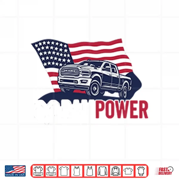 Ram Power Patriotic Truck Shirt 4 Design Ram Power Patriotic Truck Shirt