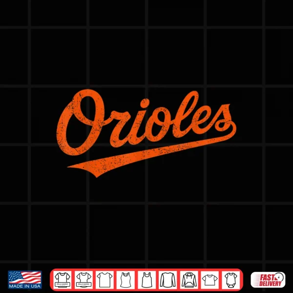 Retro Oriole Shirt 4 Design Retro Oriole Shirt