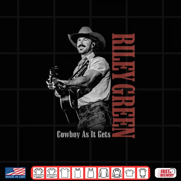 Riley Green Cowboy Guitar Shirt 4 Design Riley Green Cowboy Guitar Shirt