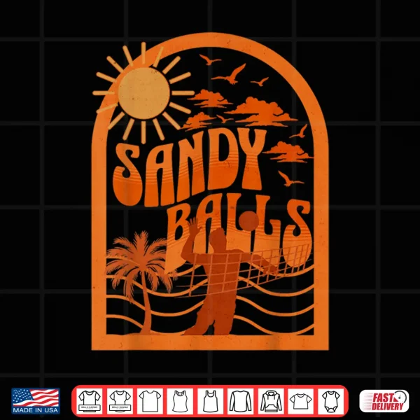 Sandy Balls Funny Beach Volleyball Shirt 4 Design Sandy Balls Funny Beach Volleyball Shirt