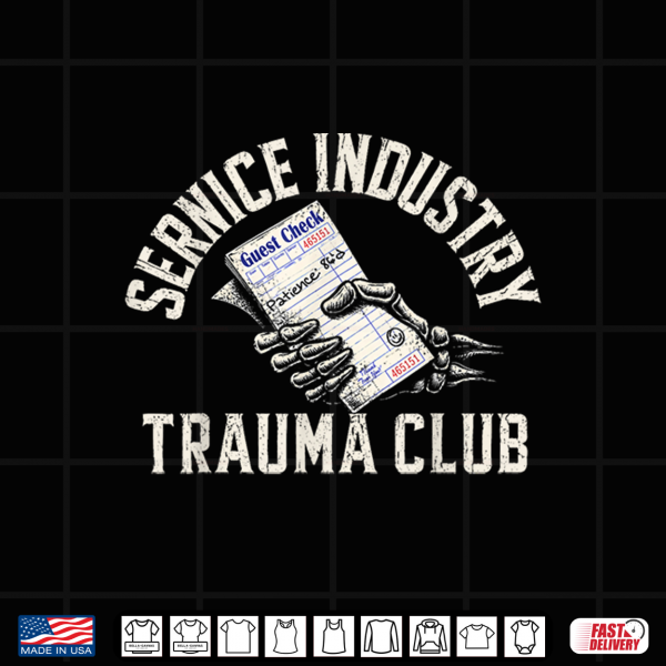 Design Service Industry Trauma Club Bill Skeleton Hand Shirt
