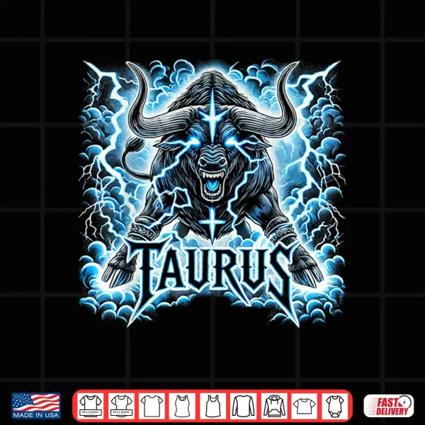 Design Taurus Heavy Metal Zodiac Shirt
