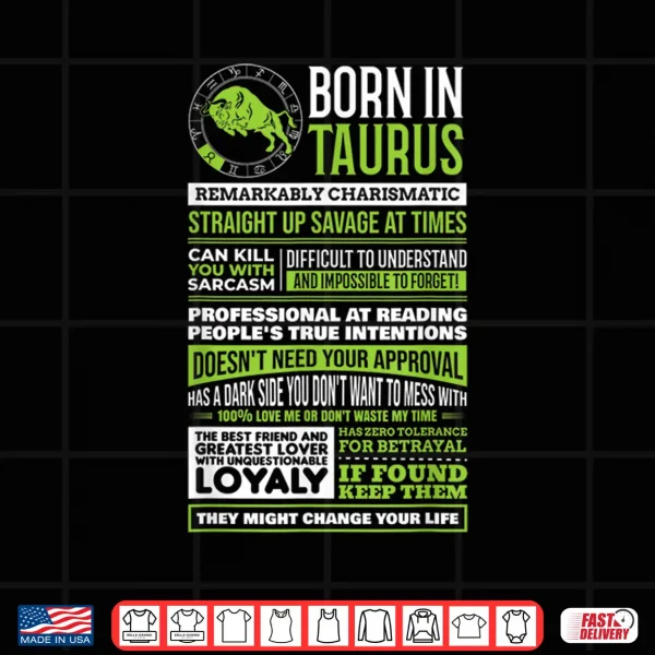 Taurus Horoscope Lover Zodiac Astrological Sign Funny Gift Shirt 4 Design Taurus Horoscope Lover Zodiac Astrological Sign Funny Gift Shirt