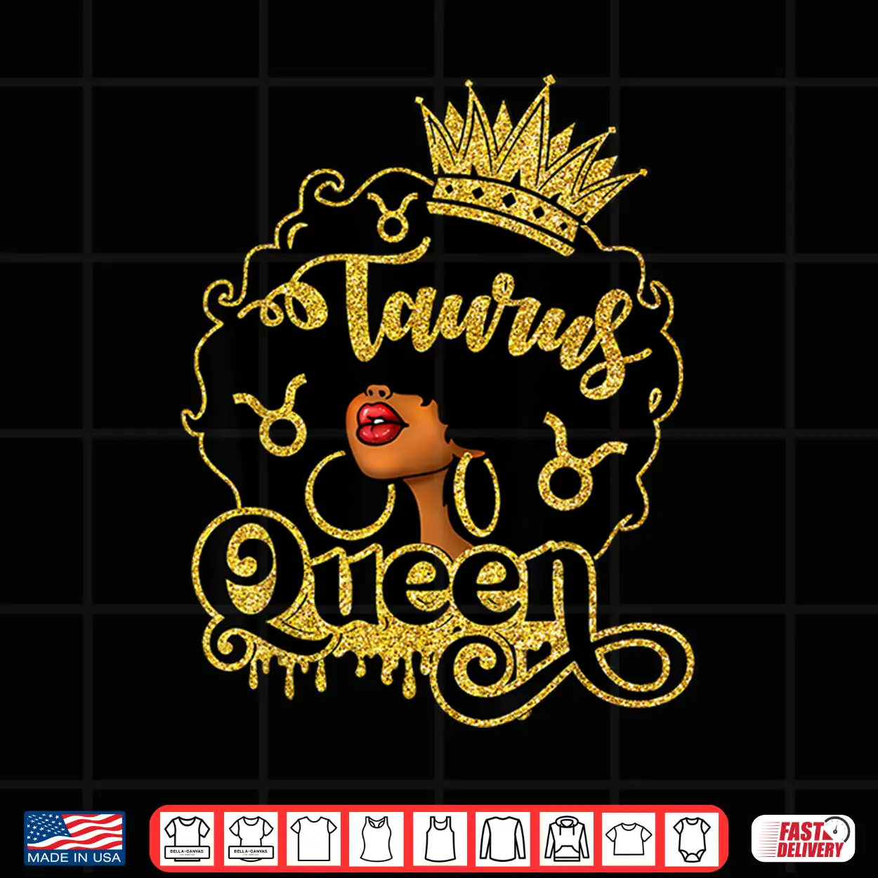 Taurus Queen Black Women Zodiac Birthday Afro Queen Shirt Taurus Queen Black Women Zodiac Birthday Afro Queen Shirt