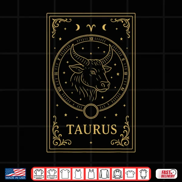 Design Taurus Tarot Card Shirt