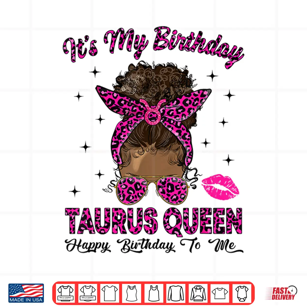 Taurus Woman Messy Bun Leopard It’S My Birthday Queen Shirt Taurus Woman Messy Bun Leopard It’S My Birthday Queen Shirt