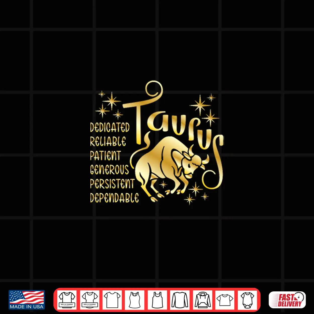 Taurus Zodiac Gold Shirt Taurus Zodiac Gold Shirt