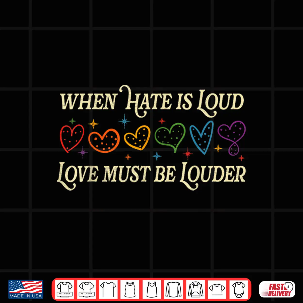 When Hate Is Loud Love Must Be Louder Rainbow Lgbtqia Pride Shirt When Hate Is Loud Love Must Be Louder Rainbow Lgbtqia Pride Shirt