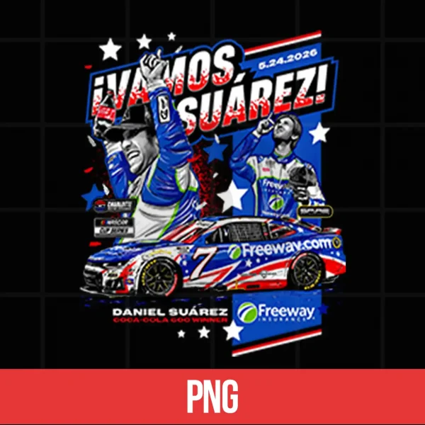 Daniel Suárez Freeway Insurance Coca Cola 600 Winner Shirt 5 Digital Daniel Suarez Freeway Insurance Coca Cola 600 Winner Shirt