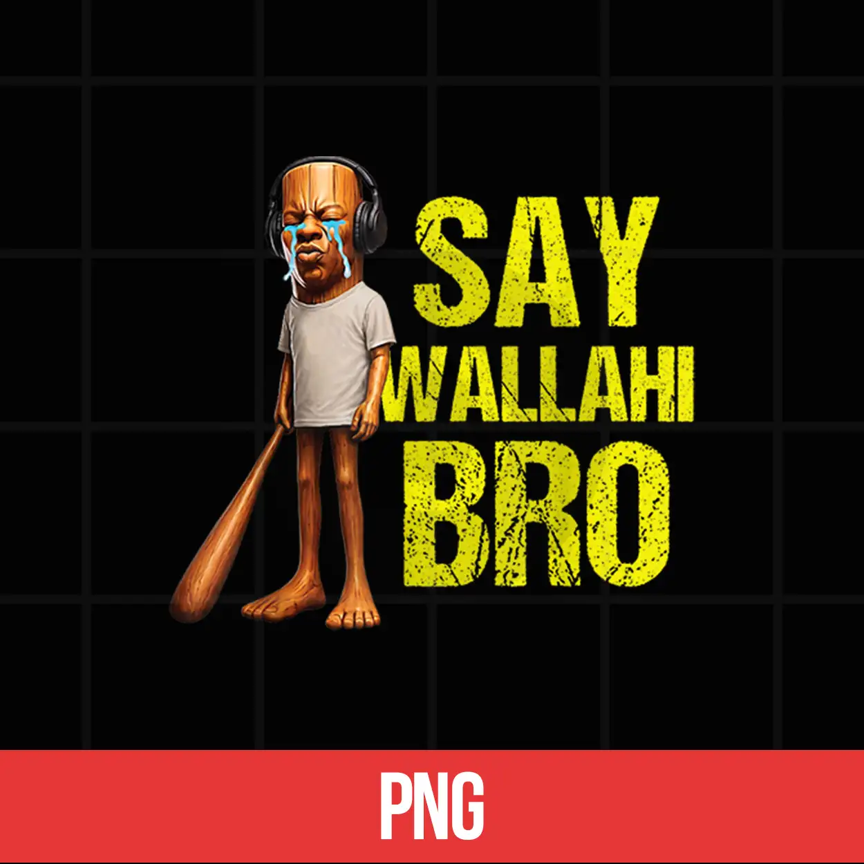 Funny Tung Tung Speed Brainrot Say Wallahi Bro Meme Shirt Funny Tung Tung Speed Brainrot Say Wallahi Bro Meme Shirt