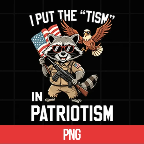 Digital I Put The Tism In Patriotism Shirt 2
