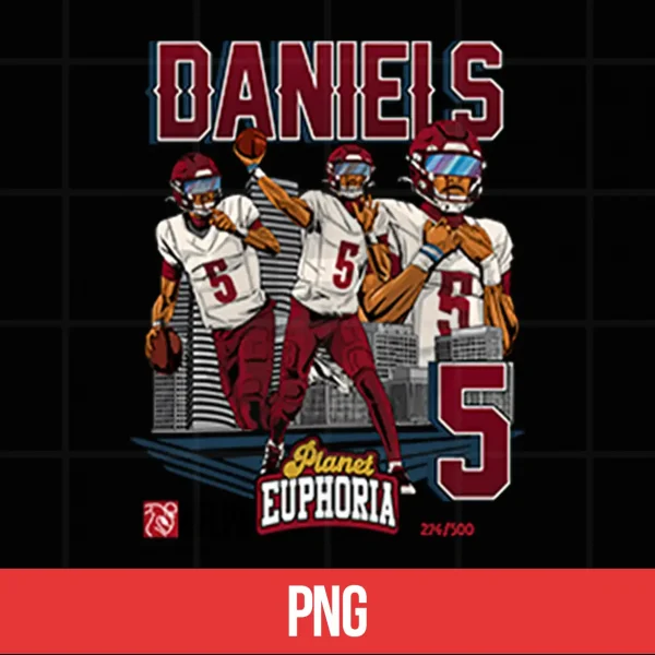 Digital Jayden Daniels Vintage Football Shirt 2