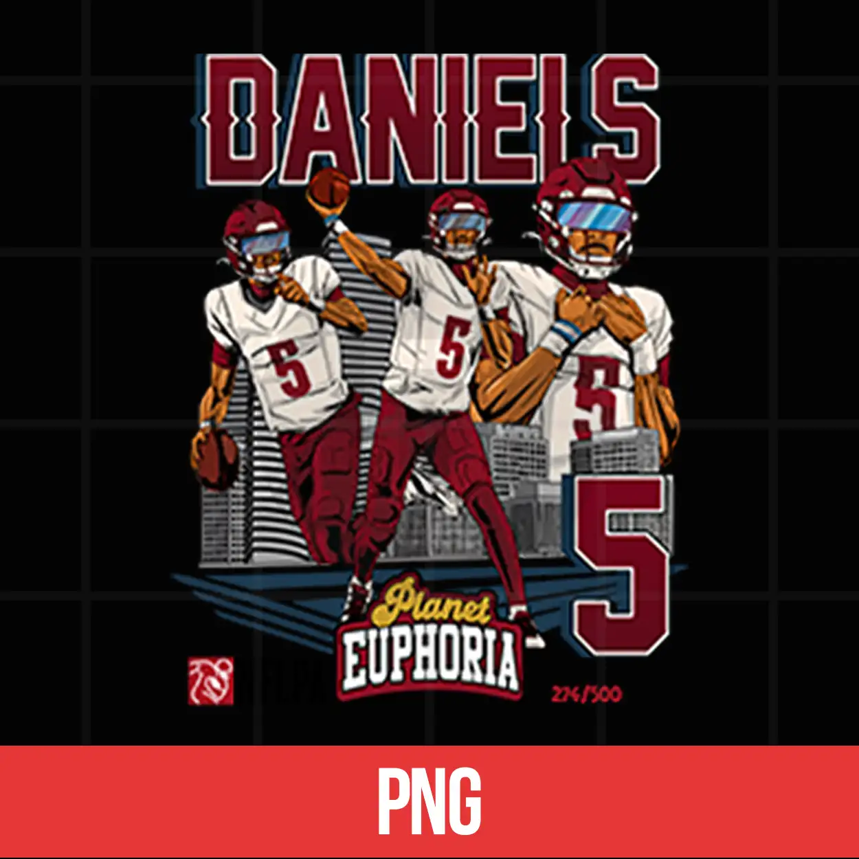 Jayden Daniels Vintage Football Shirt Jayden Daniels Vintage Football Shirt