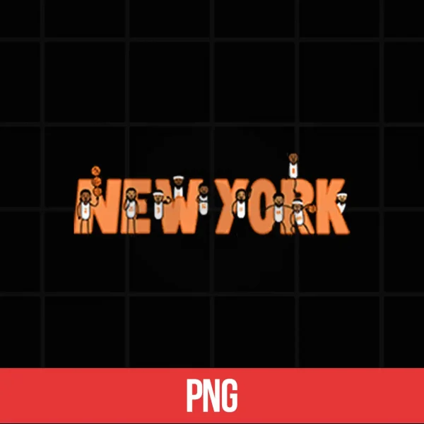 New York Knicks Cartoon Stick Figure PNG 5 Digital New York Knicks Cartoon Stick Figure Shirt 2