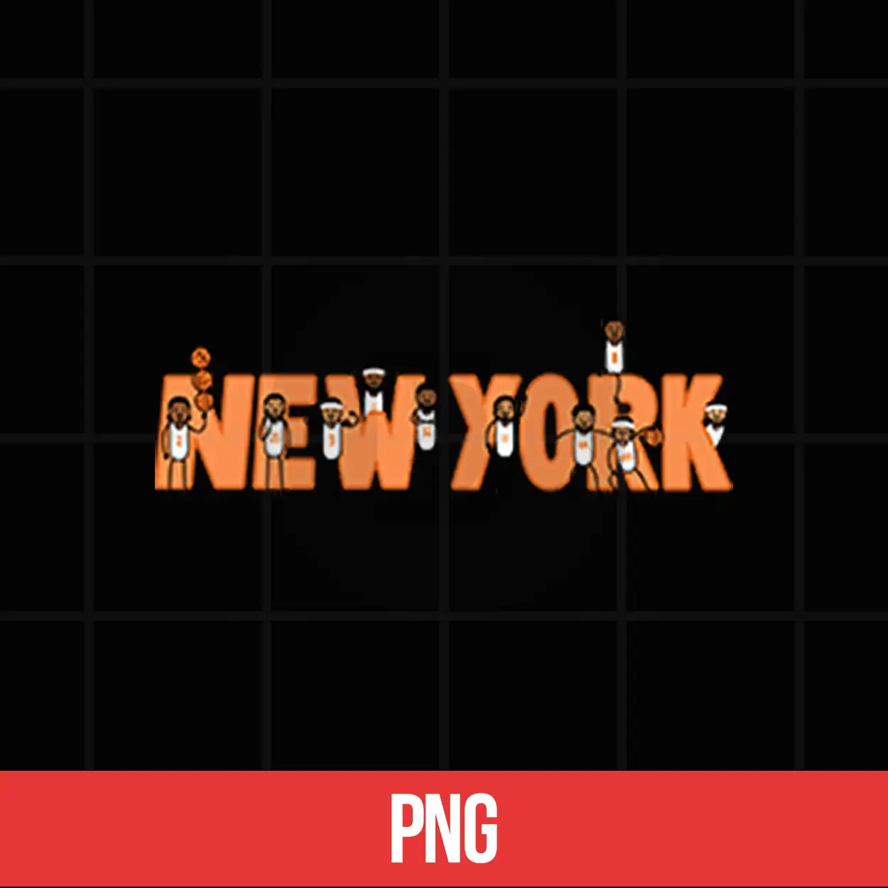 New York Knicks Cartoon Stick Figure PNG New York Knicks Cartoon Stick Figure PNG