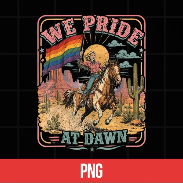 Vintage Rainbow We Pride At Dawn Western Cowgirl Lgbtq Retro Shirt 5 Digital Vintage Rainbow We Pride At Dawn Western Cowgirl LGBTQ Retro Shirt