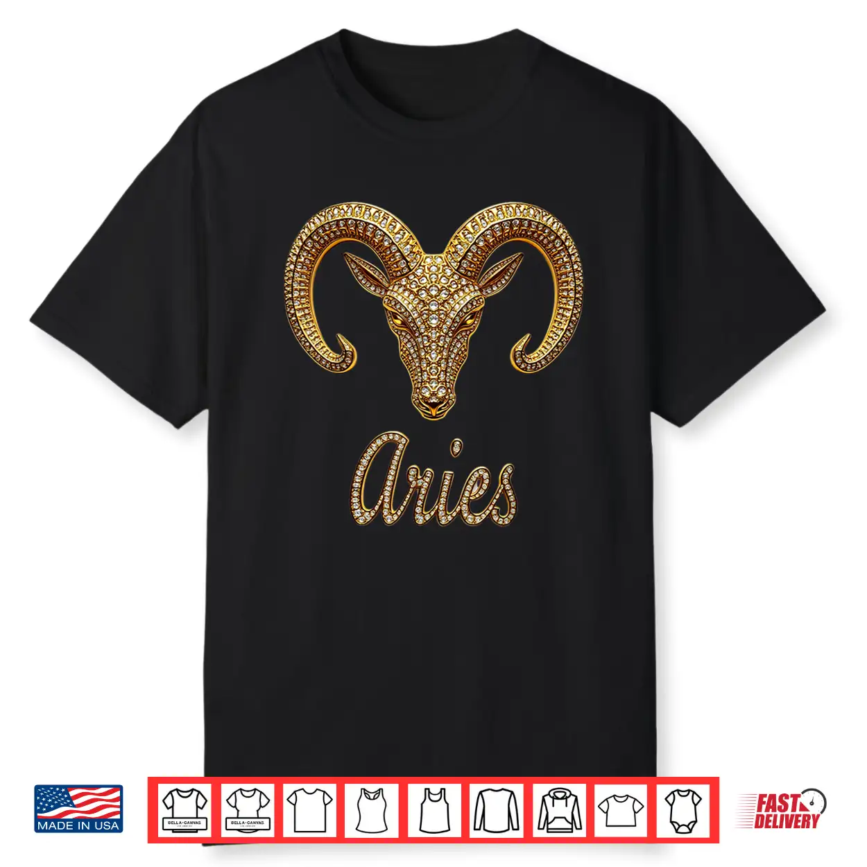 Fancy Gold And Diamond Graphic Aries Gift Shirt Fancy Gold And Diamond Graphic Aries Gift Shirt